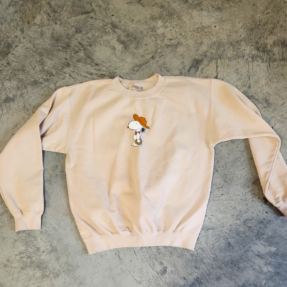 Cream Snoopy Women's Sweatshirt